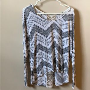 White flowy Charlotte Russe top